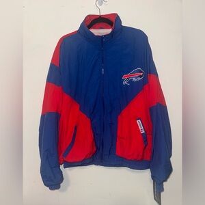 NWT Vintage 80s Rare Buffalo Bills Zip Up Jacket Logo 7 Men’s X Large XL NOS